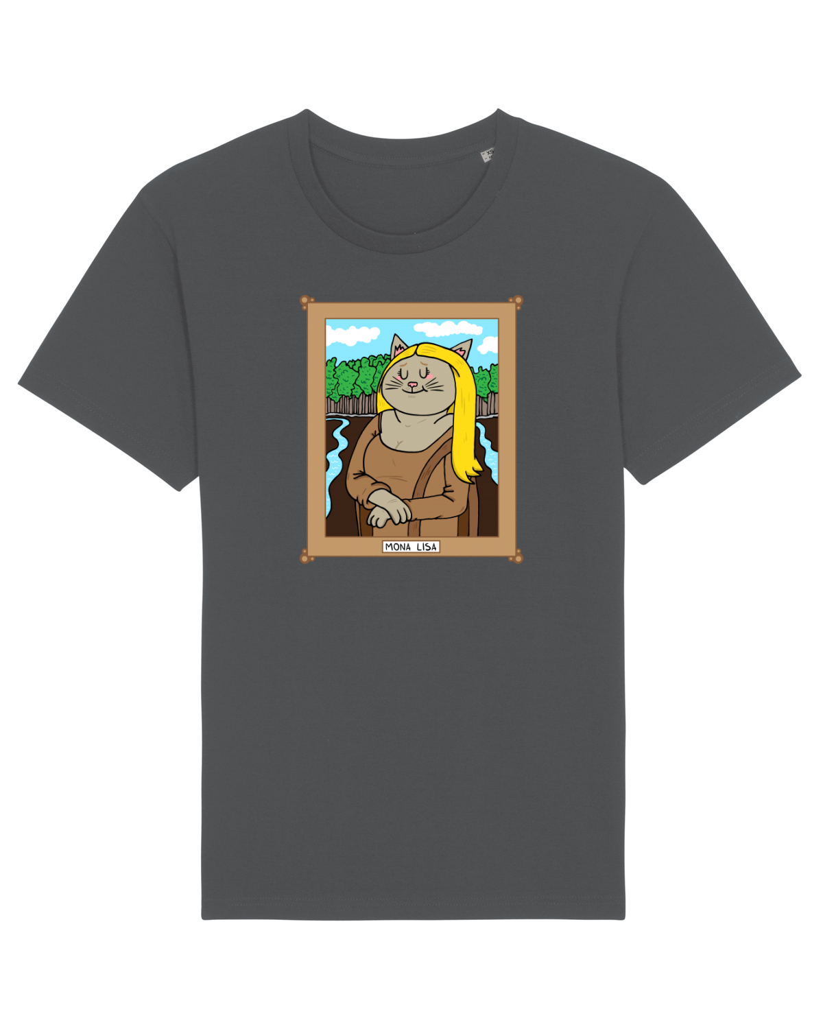 Tricou mânecă scurtă Unisex Rocker Anthracite
