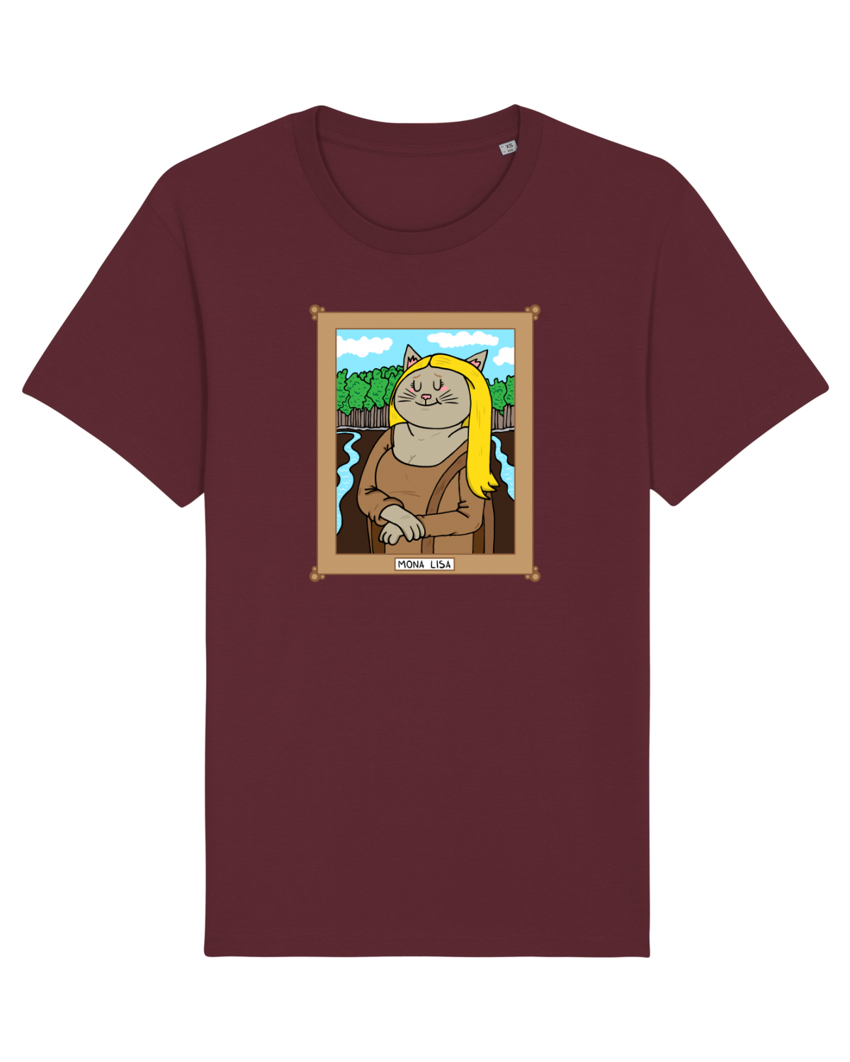 Tricou mânecă scurtă Unisex Rocker Burgundy