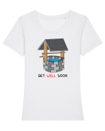 Get Well Soon Tricou mânecă scurtă guler larg fitted Damă Expresser