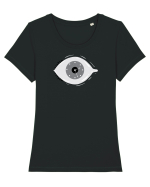 Eye time Tricou mânecă scurtă guler larg fitted Damă Expresser