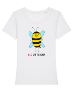 Bee Different Tricou mânecă scurtă guler larg fitted Damă Expresser