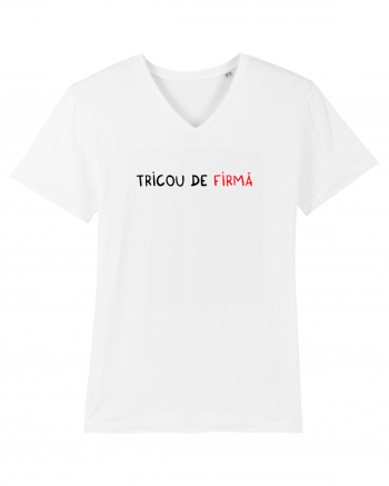 Tricou de FIRMĂ White