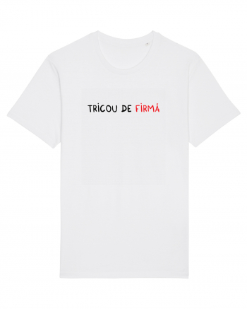 Tricou de FIRMĂ White