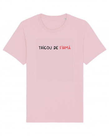 Tricou de FIRMĂ Cotton Pink