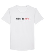 Tricou de FIRMĂ Tricou mânecă scurtă guler larg Bărbat Skater