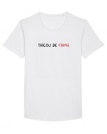 Tricou de FIRMĂ White