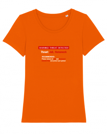 JOB and Homework virus Bright Orange