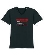 JOB and Homework virus Tricou mânecă scurtă guler V Bărbat Presenter