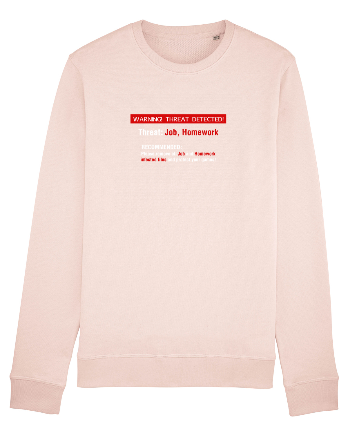 Bluză mânecă lungă Unisex Rise Candy Pink