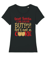 Dear Santa I Can Explain Tricou mânecă scurtă guler larg fitted Damă Expresser