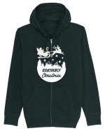 Merry Christmas Santa's Sleigh Hanorac cu fermoar Unisex Connector