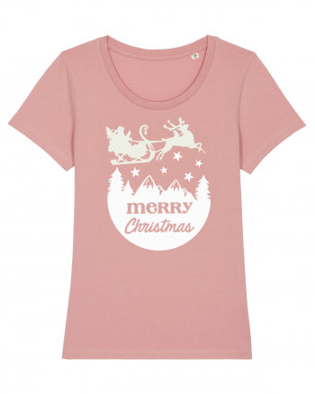 Merry Christmas Santa's Sleigh Canyon Pink