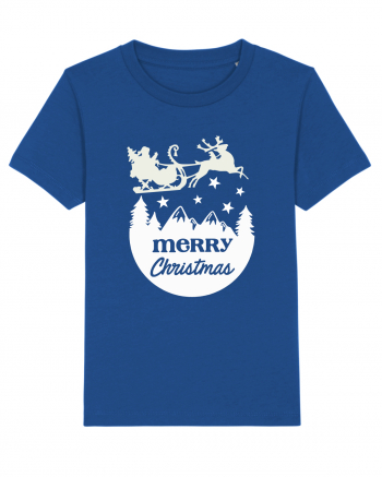 Merry Christmas Santa's Sleigh Majorelle Blue