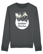 Merry Christmas Santa's Sleigh Bluză mânecă lungă Unisex Rise