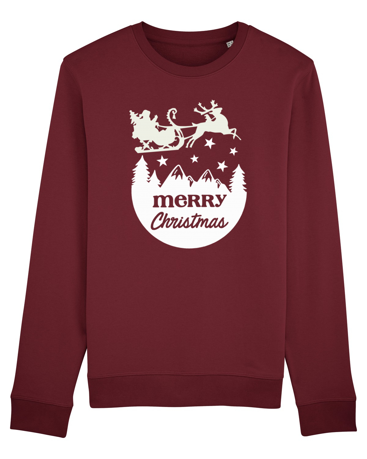 Bluză mânecă lungă Unisex Rise Burgundy