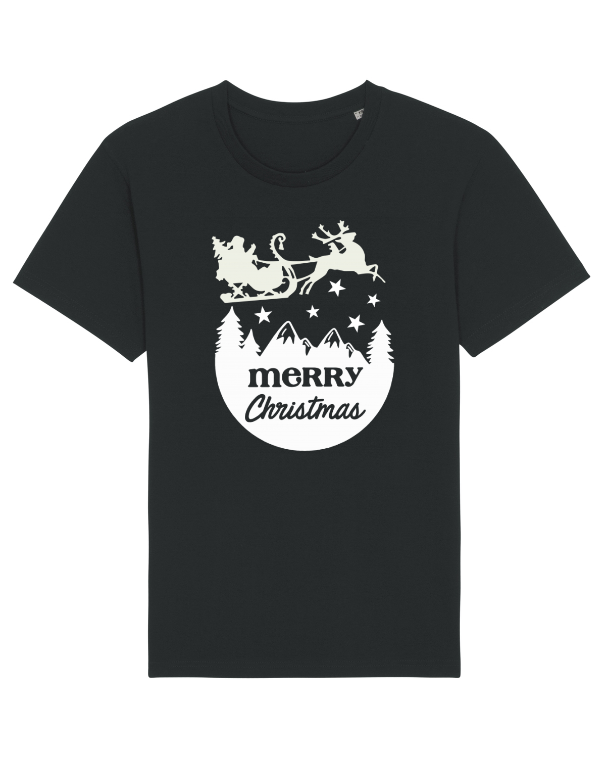 Tricou mânecă scurtă Unisex Rocker Black