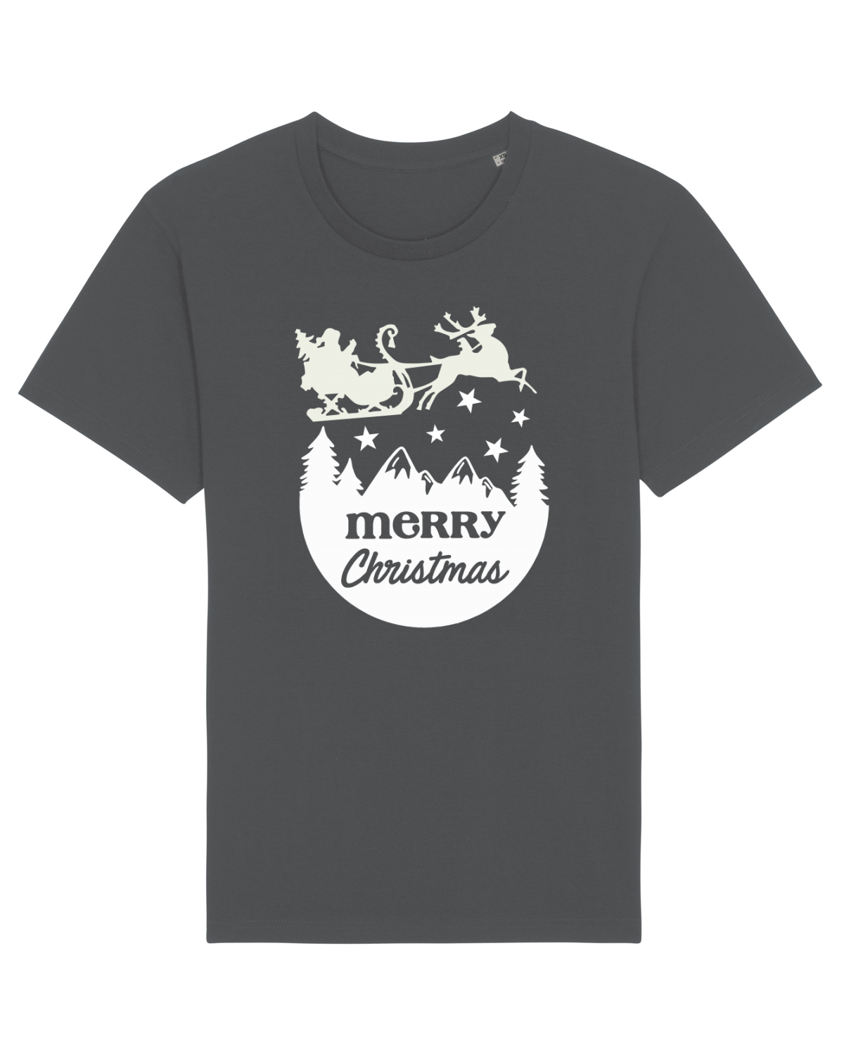 Tricou mânecă scurtă Unisex Rocker Anthracite