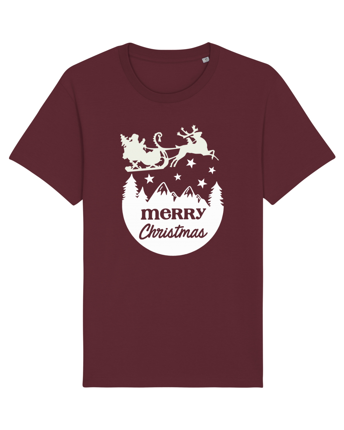 Tricou mânecă scurtă Unisex Rocker Burgundy