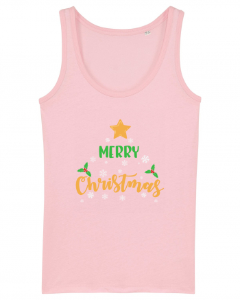 Merry Christmas Cotton Pink