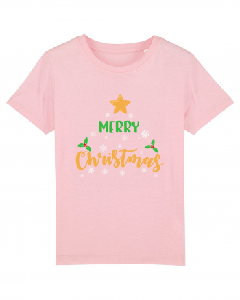 Merry Christmas Cotton Pink