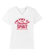 I'm Full Of Christmas Spirit Tricou mânecă scurtă guler V Bărbat Presenter