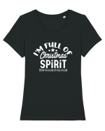 I'm Full Of Christmas Spirit Tricou mânecă scurtă guler larg fitted Damă Expresser