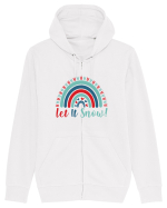Let It Snow Xmas Rainbow Hanorac cu fermoar Unisex Connector