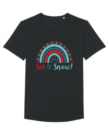 Let It Snow Xmas Rainbow Black