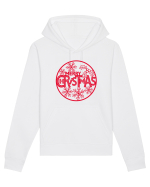 Merry Christmas Red Embroidery Hanorac Unisex Drummer
