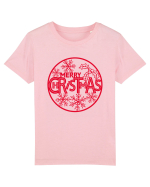 Merry Christmas Red Embroidery Tricou mânecă scurtă  Copii Mini Creator