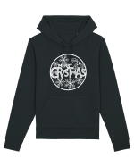 Merry Christmas White Embroidery Hanorac Unisex Drummer