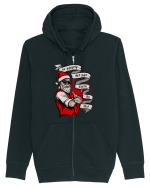 Naughty Tattooed Santa Hanorac cu fermoar Unisex Connector