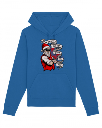 Naughty Tattooed Santa Royal Blue