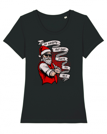 Naughty Tattooed Santa Black