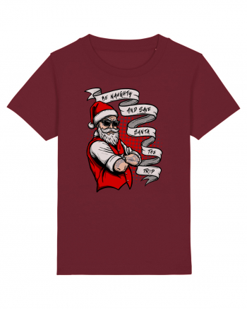 Naughty Tattooed Santa Burgundy