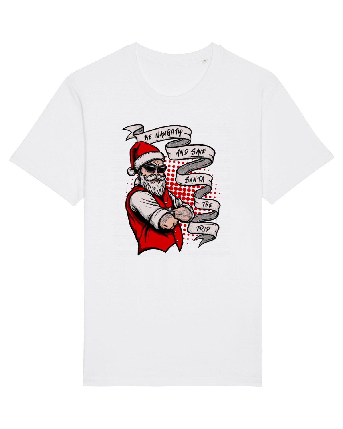Tricou mânecă scurtă Unisex Rocker White