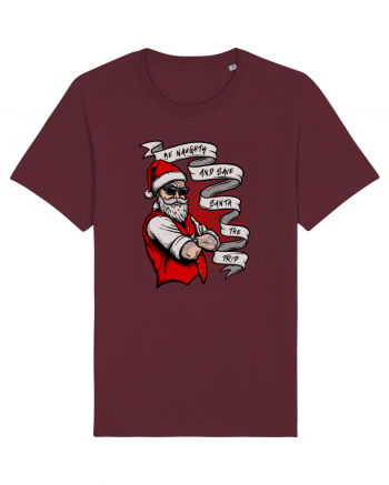 Naughty Tattooed Santa Burgundy