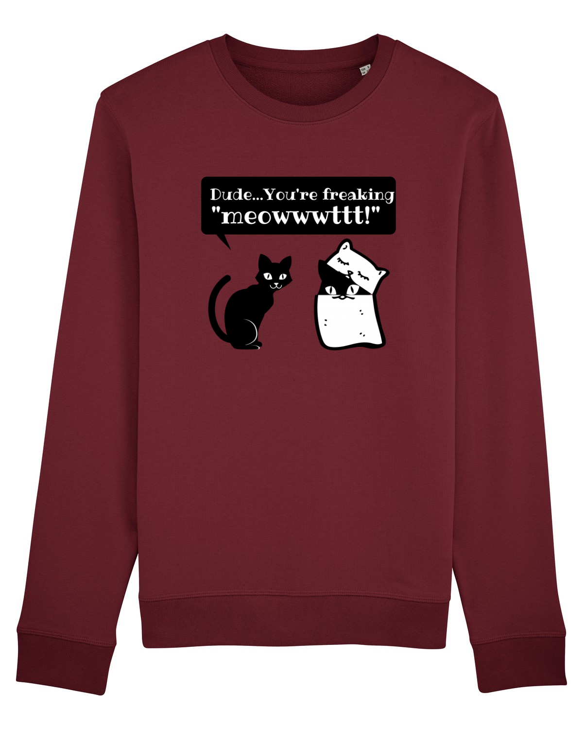 Bluză mânecă lungă Unisex Rise Burgundy