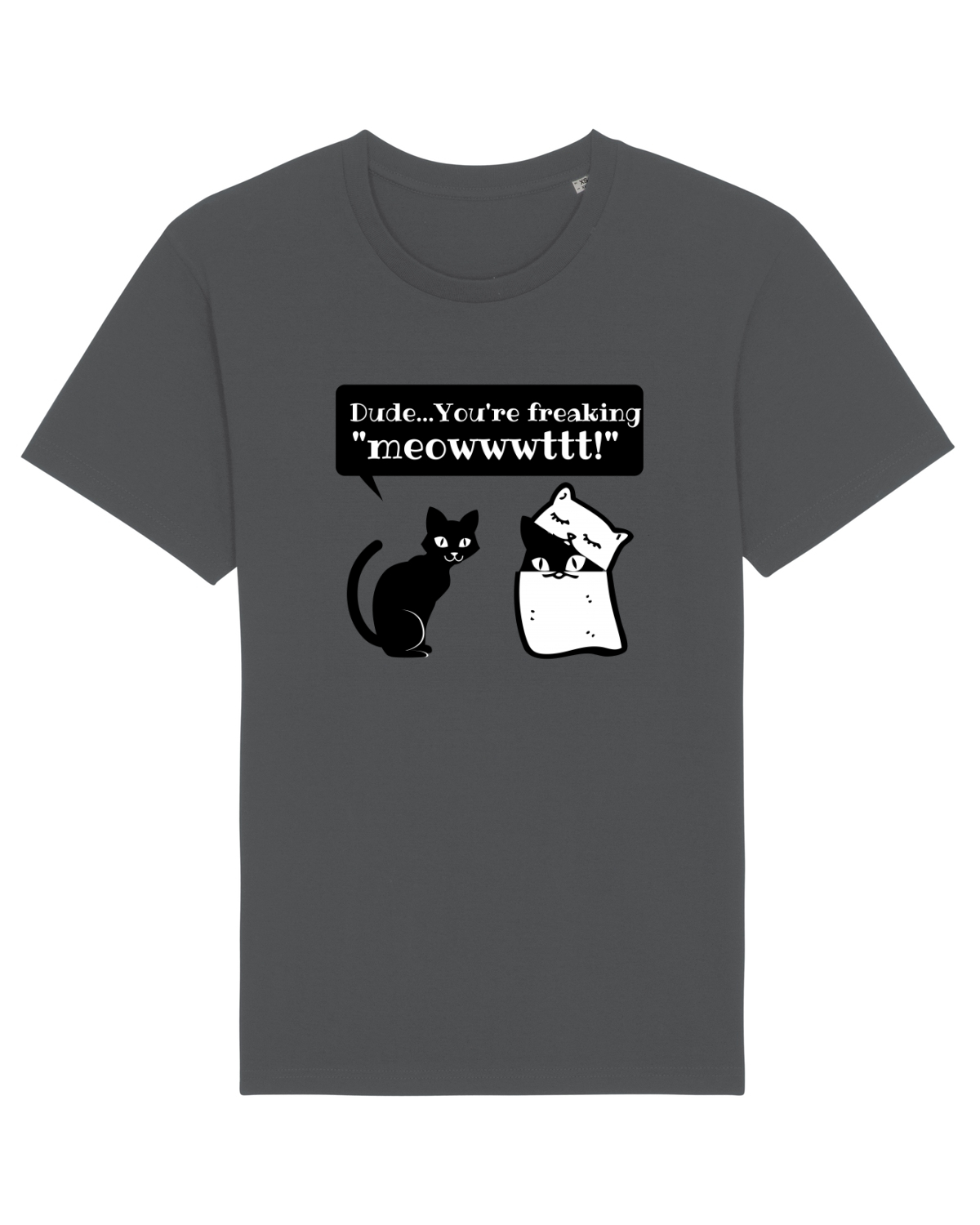 Tricou mânecă scurtă Unisex Rocker Anthracite