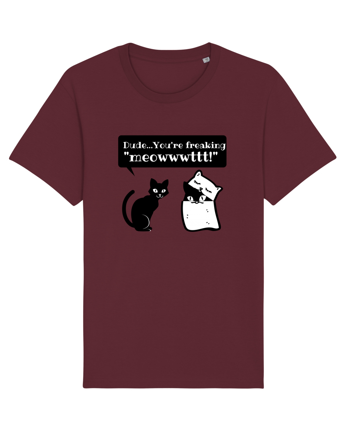 Tricou mânecă scurtă Unisex Rocker Burgundy