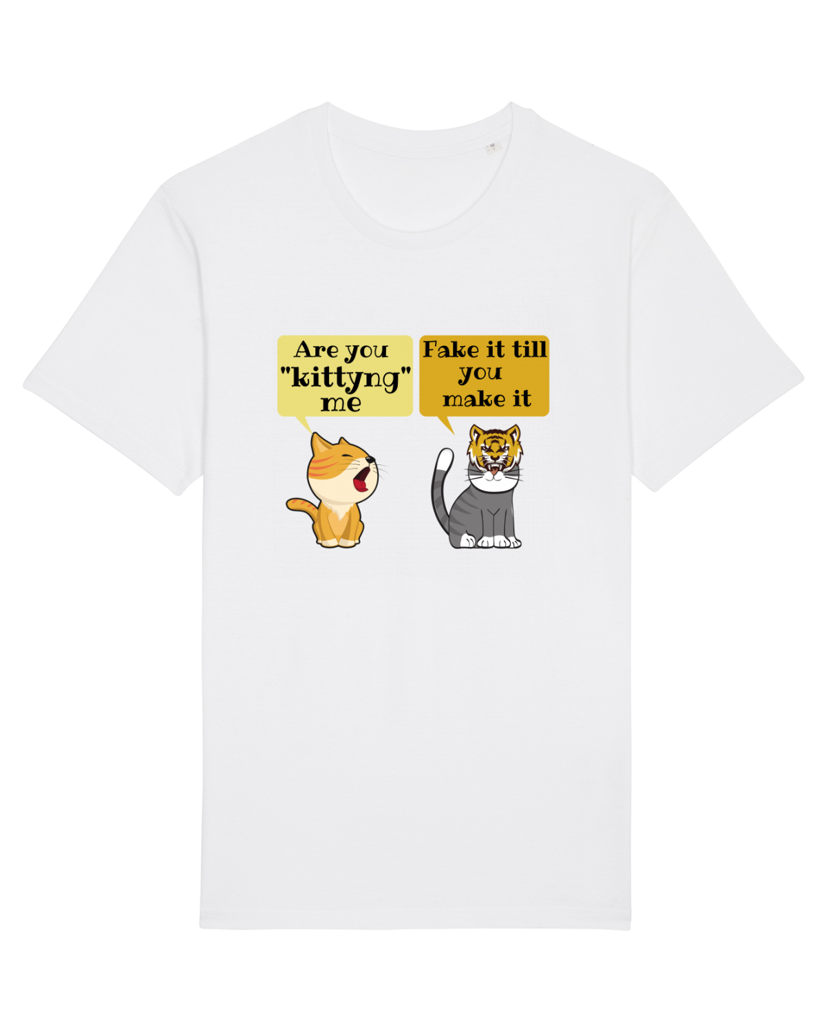 Tricou mânecă scurtă Unisex Rocker White