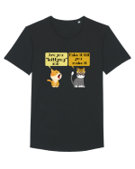 Pentru Iubitorii de Pisici  Tricou mânecă scurtă guler larg Bărbat Skater