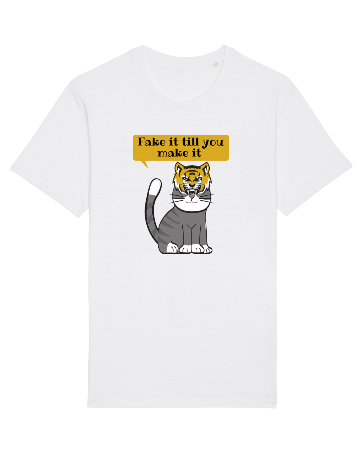 Tricou mânecă scurtă Unisex Rocker White