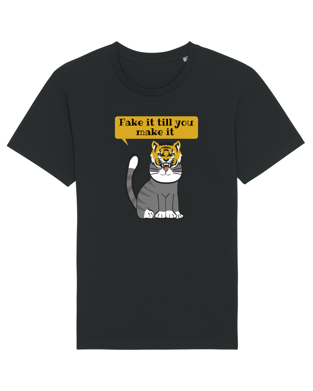 Tricou mânecă scurtă Unisex Rocker Black