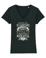 As putea fi avocatul tau Tricou mânecă scurtă guler V Damă Evoker