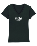 you got to fight W Tricou mânecă scurtă guler V Damă Evoker