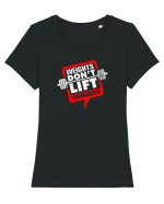 lift weights Tricou mânecă scurtă guler larg fitted Damă Expresser