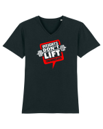 lift weights Tricou mânecă scurtă guler V Bărbat Presenter