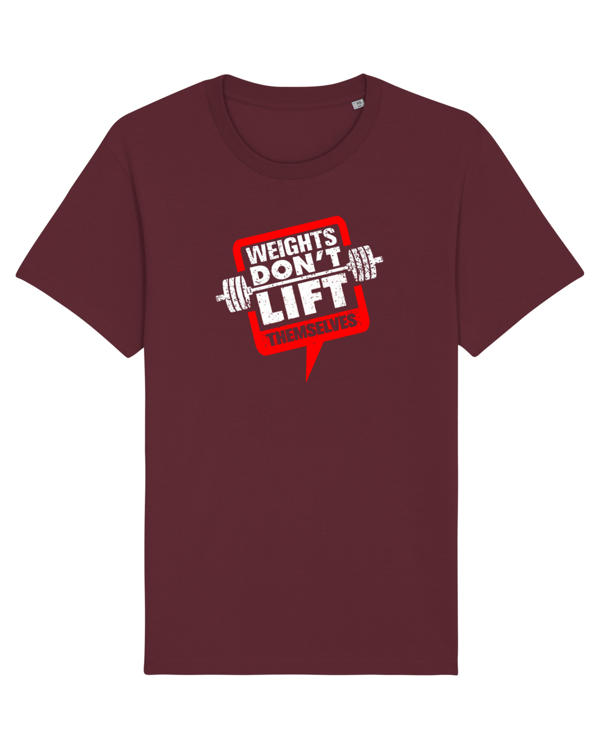 Tricou mânecă scurtă Unisex Rocker Burgundy