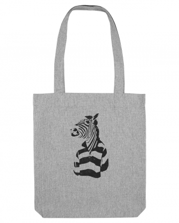 Cool Funky Zebra Heather Grey